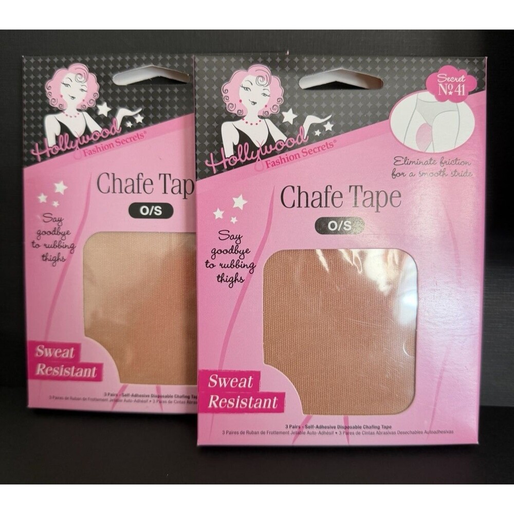 Hollywood Fashion Secrets Chafe Tape No.41 – 3 Pairs Lot Of 2 NEW